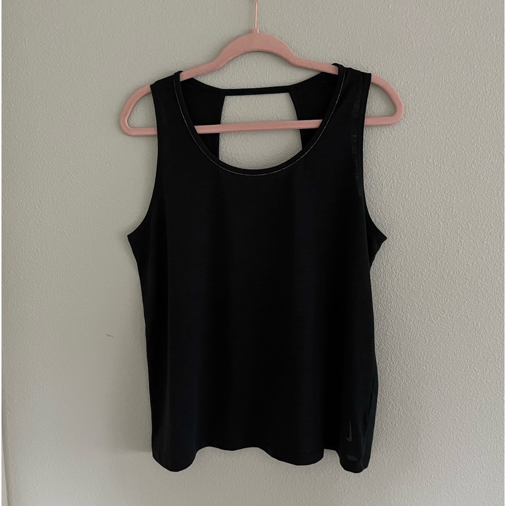 Nike Women’s Yoga Dri-Fit Tank - Black - Large